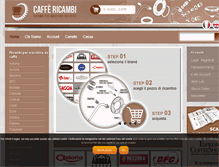 Tablet Screenshot of caffericambi.it